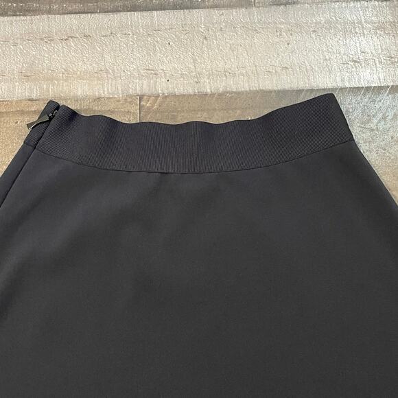 Kate Spade Women's A Line Skirt Crepe Flip Mini Classic Preppy sz 0 Black - Picture 8 of 12
